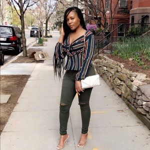 Missguided Blouse With Stripes